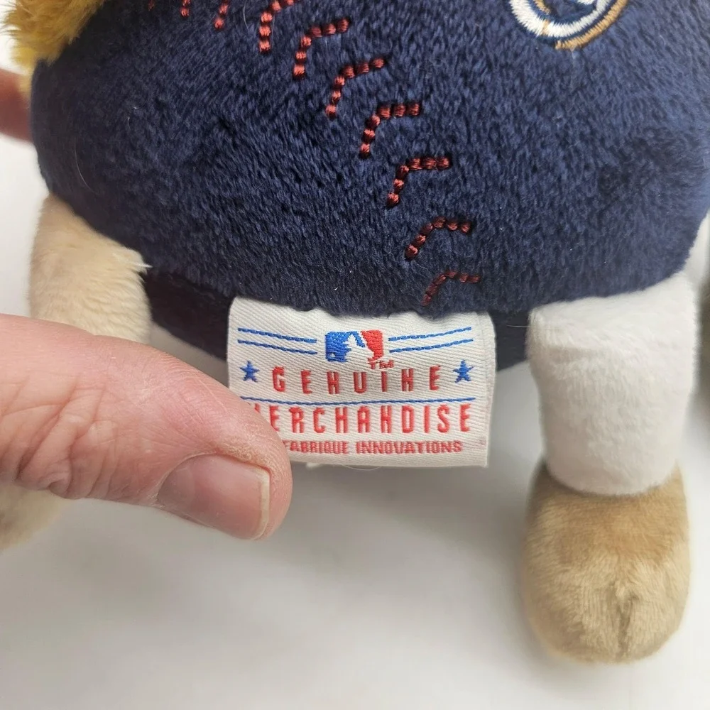 Milwaukee Brewers Plush Figure One Size Blue MLB Baseball Genuine Merchandise